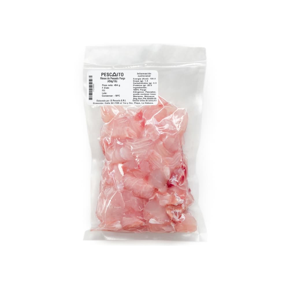 Masas de pescado pargo Pescaito (454 g / 1 lb) - Miniatura 2
