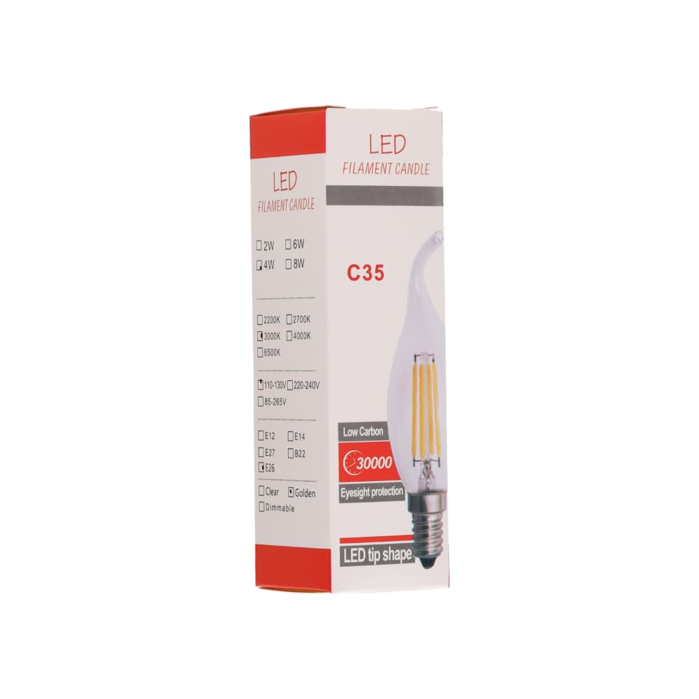 Bombilla de 4W con luz ámbar Malu - Miniatura 2