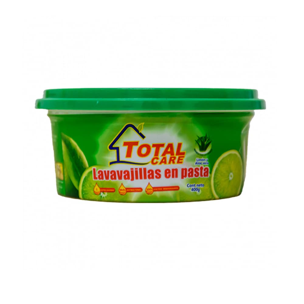 Lavavajillas en pasta antibacterial con limón y aloe vera (400 g / 14.1 oz) - Imagen 1