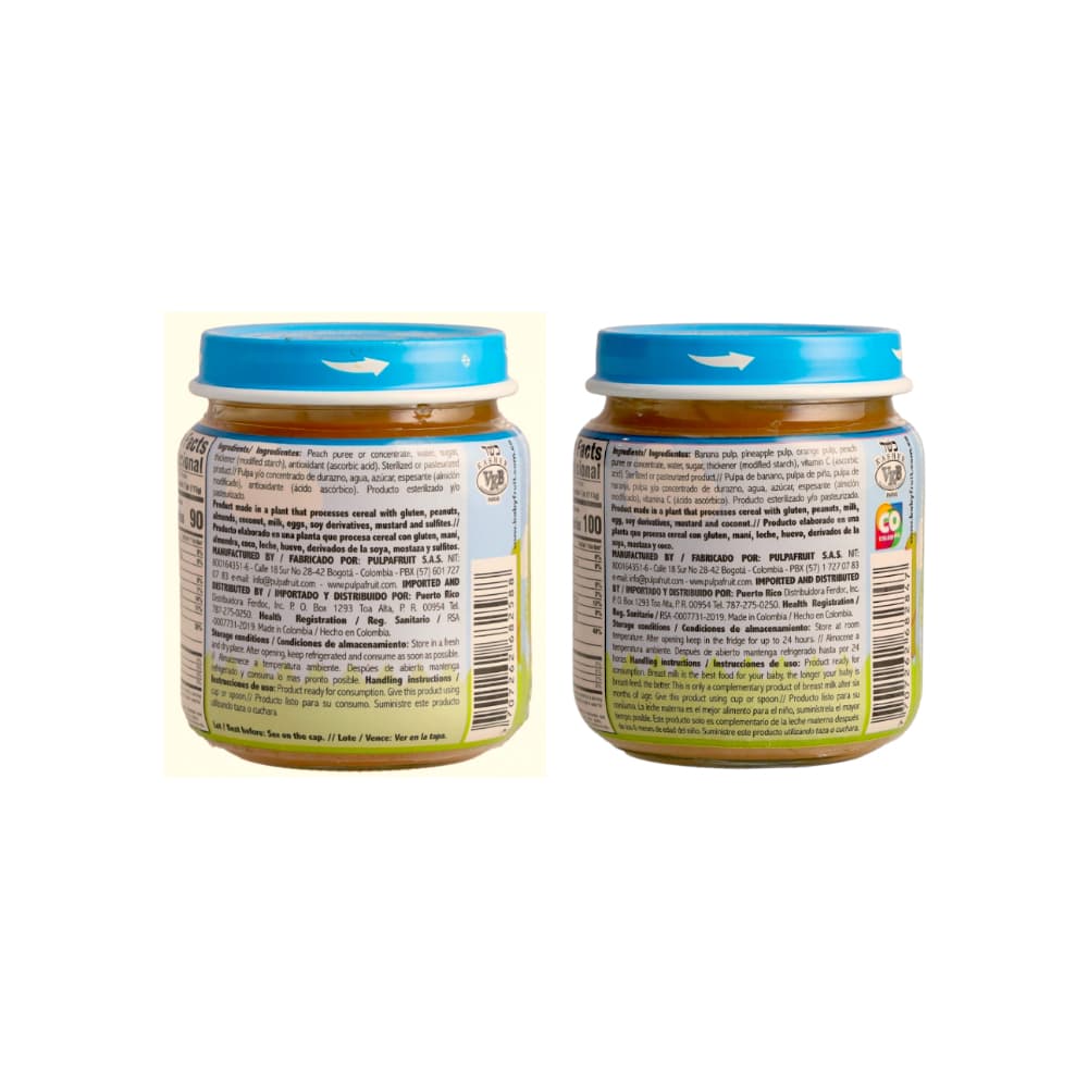 Compotas de frutas mixtas y durazno Baby Fruit (24 x 113 g / 4 oz) - Miniatura 3