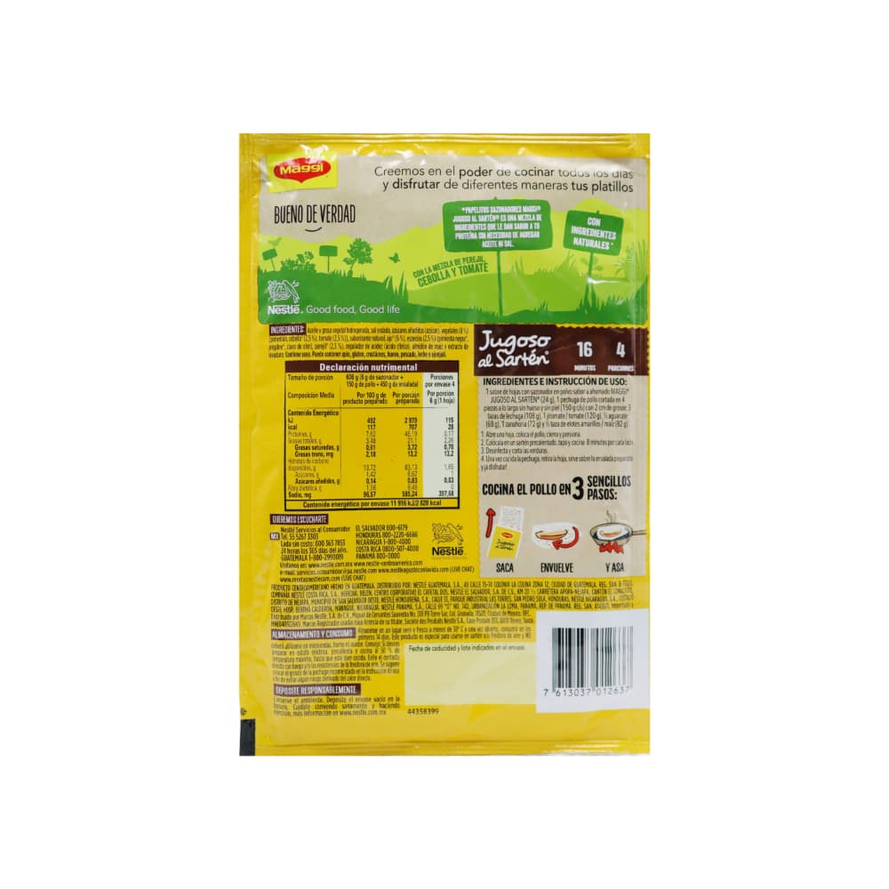 Papelitos sazonadores sabores de México pastor Maggi (24 g / 0.85 oz) - Miniatura 4