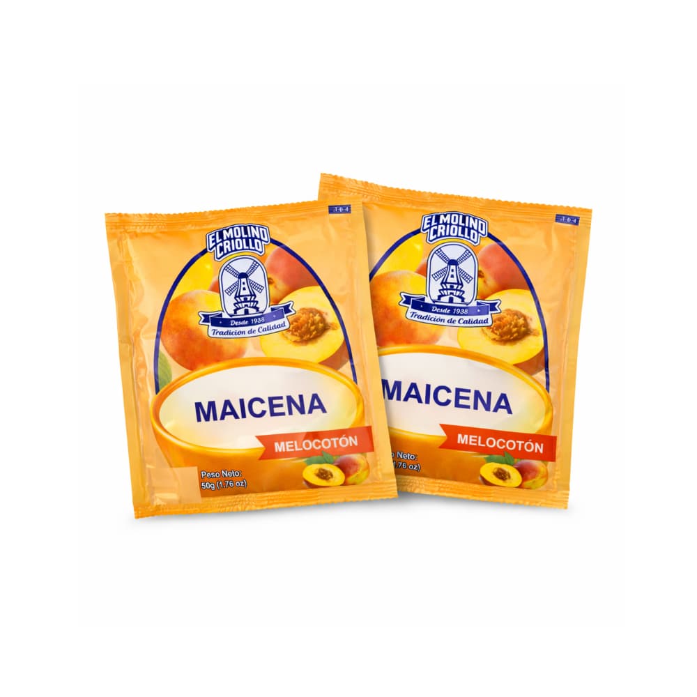 Maicena sabor melocotón El molino Criollo (2 x 50 g / 1.76 oz) - Miniatura 1
