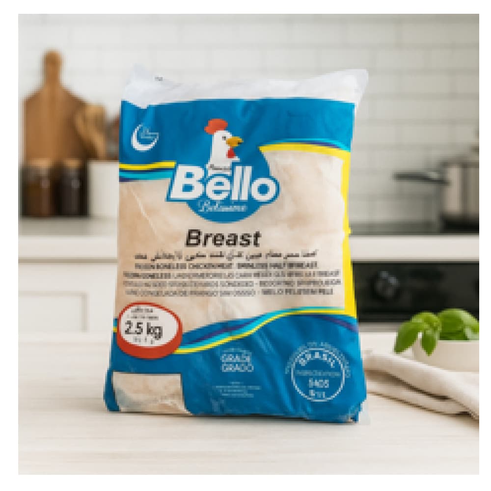 Pechuga de pollo sin piel y sin hueso Frango Bello (2.5 kg / 5.5 lb) - Miniatura 4