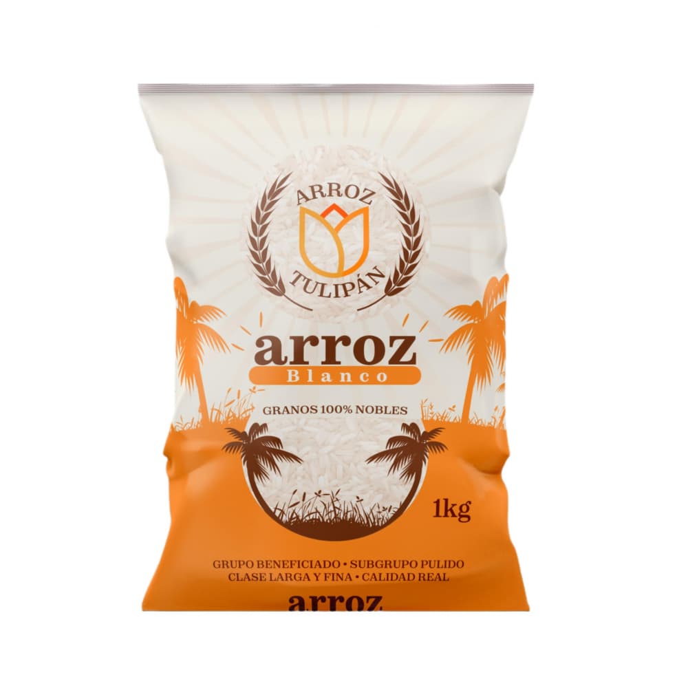 Arroz blanco Tulipán (1 kg / 2.2 lb) - Imagen 1