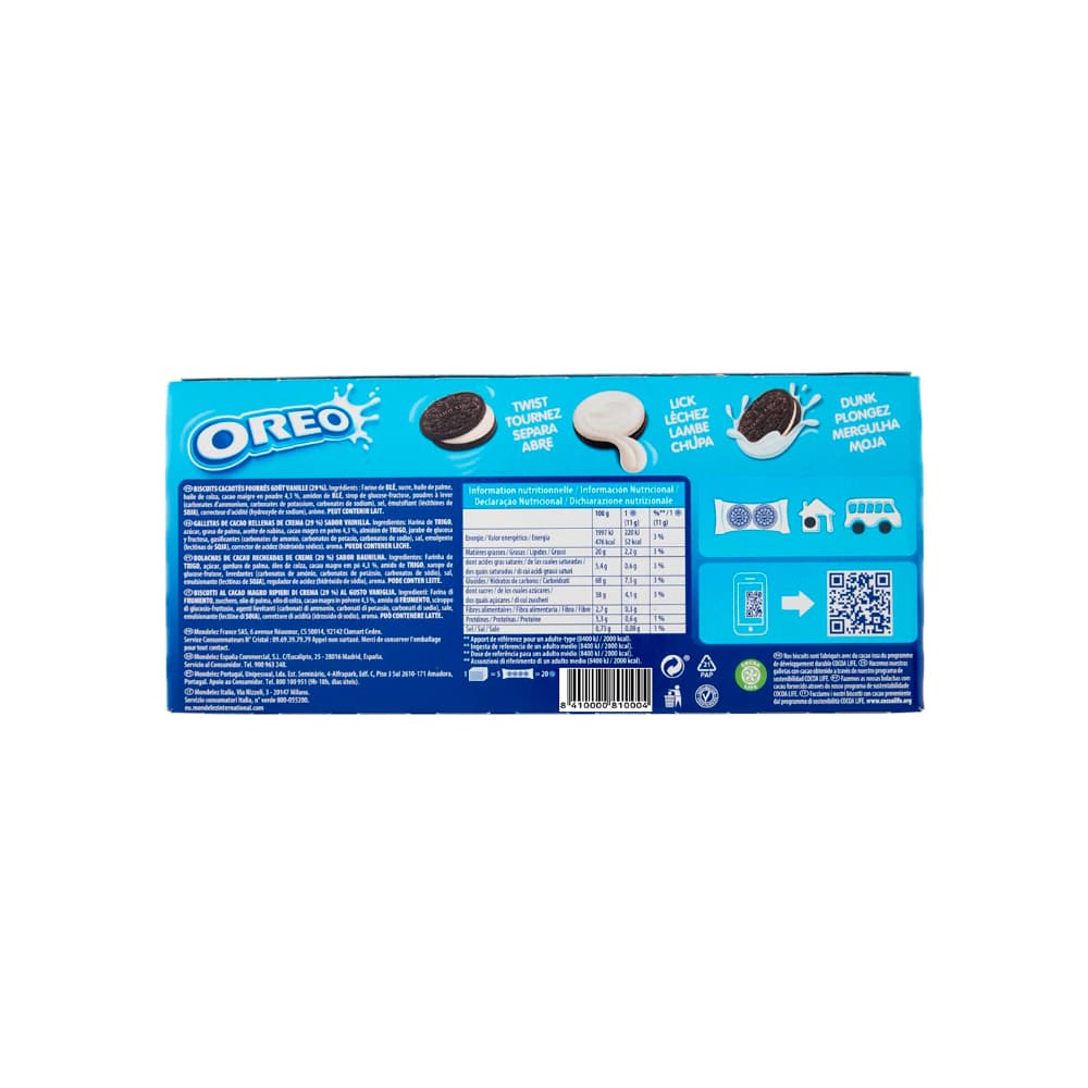 Galleta de chocolate con relleno sabor a vainilla Original Oreo (176 g / 6.21 oz) - Miniatura 2