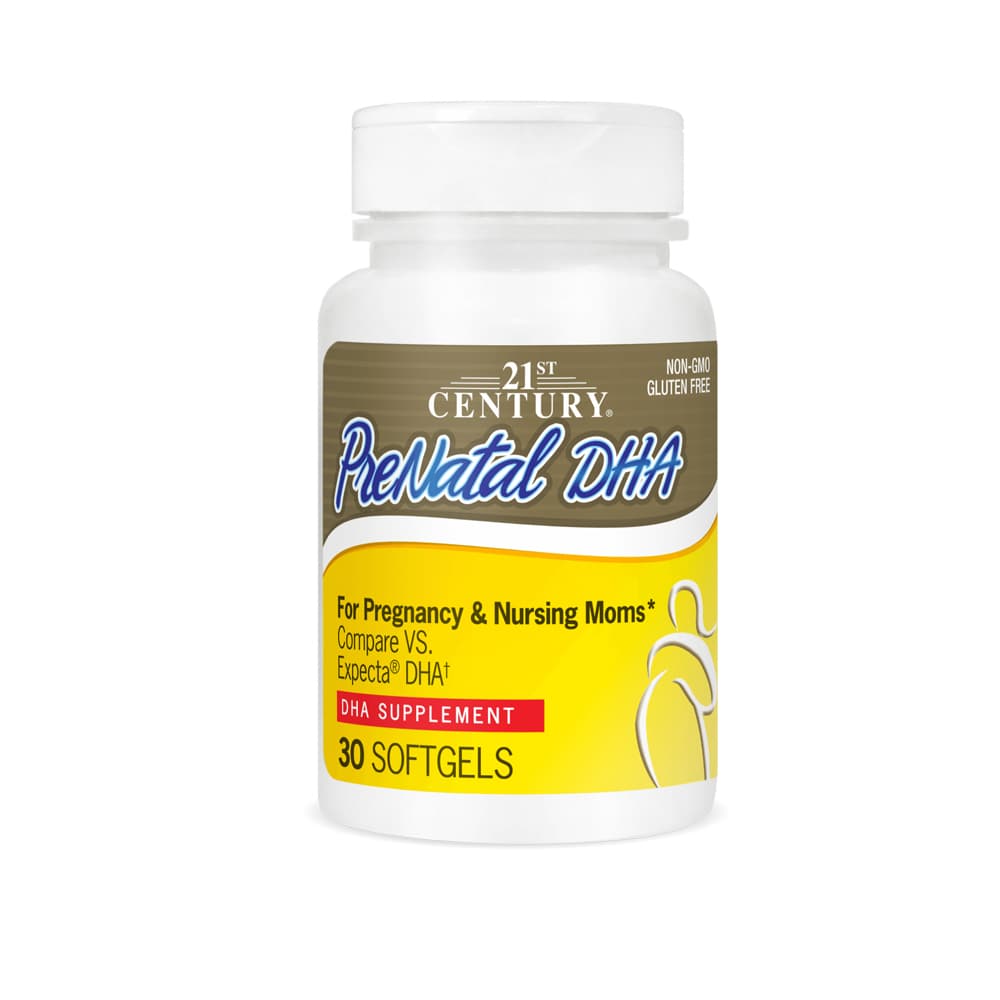 Prenatal + DHA 21st Century (30 cápsulas blandas) - Imagen 1