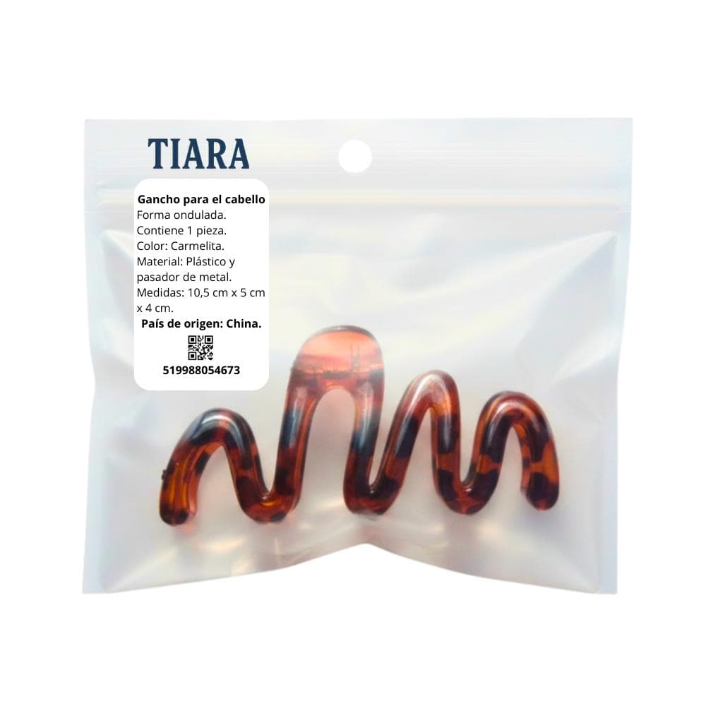 Gancho carmelita para el cabello Tiara - Miniatura 3