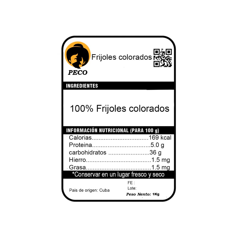 Frijoles colorados Peco (1kg / 2.2 lb) - Miniatura 3