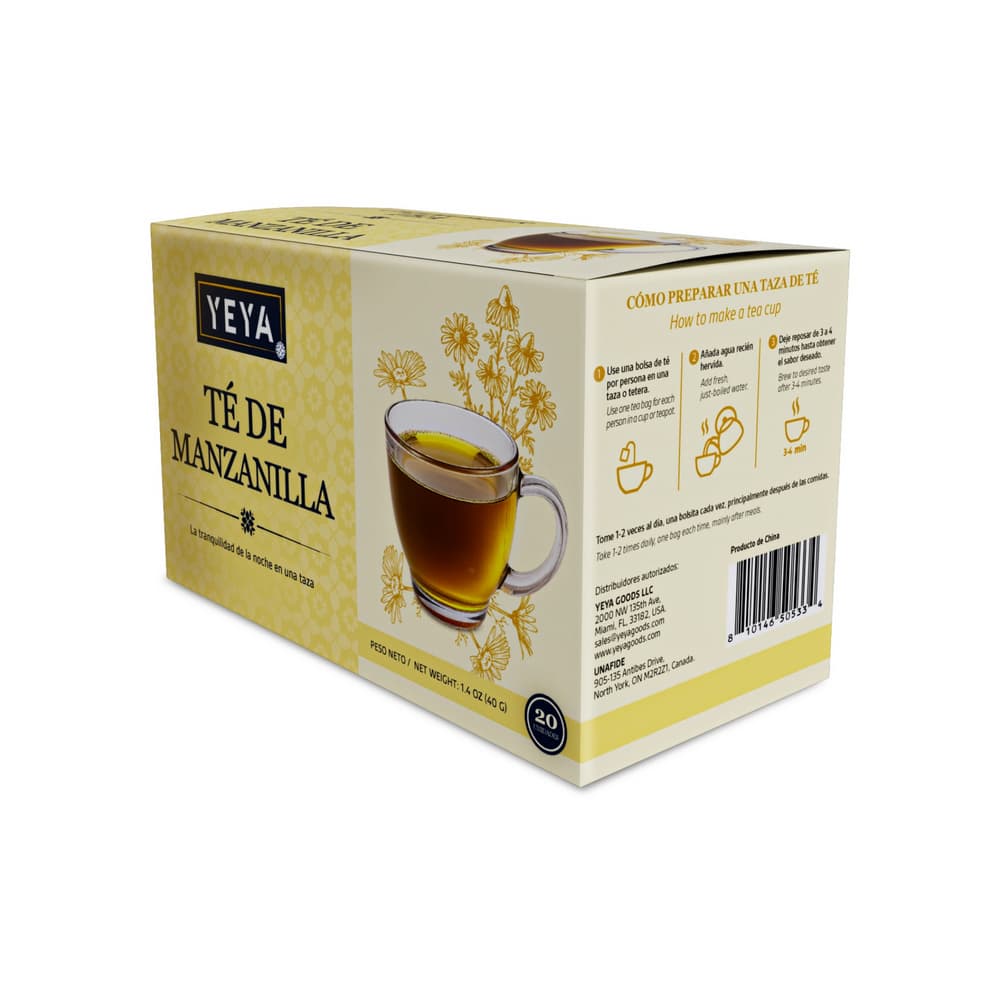 Té de manzanilla YEYA (60 x 40 g / 1.4 oz) - Miniatura 2