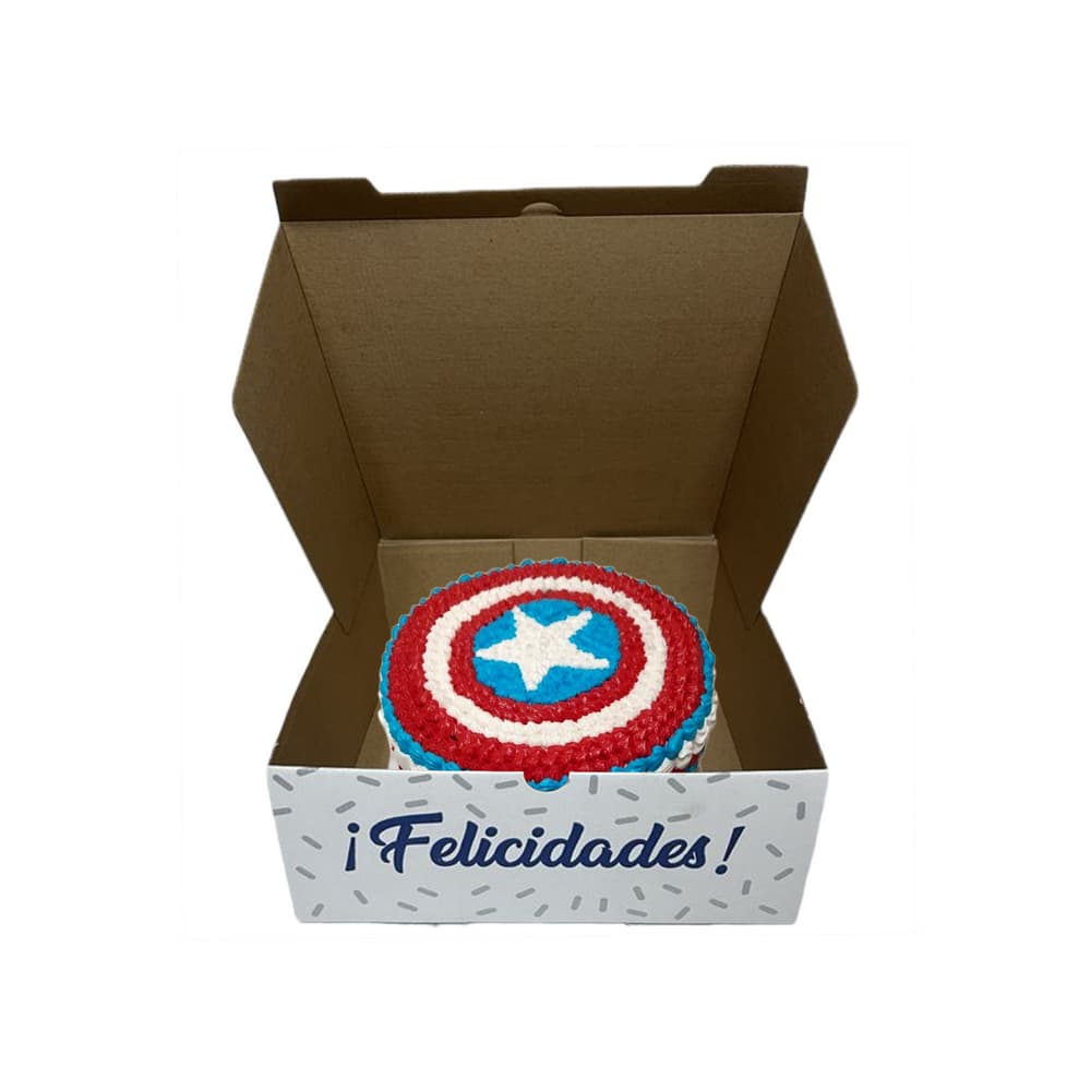Cake Capitán América Dulcecito (15 personas) - Miniatura 2