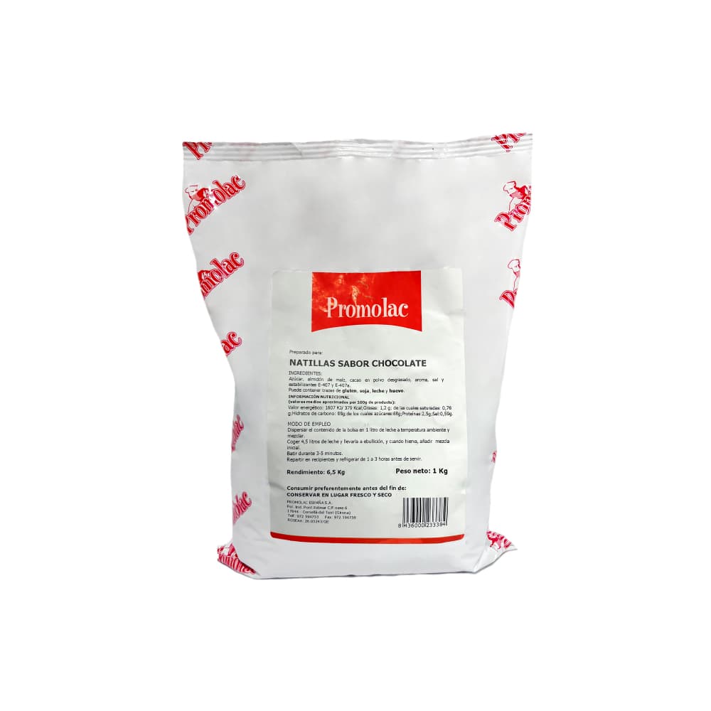 Natilla sabor chocolate Promolac (1 kg / 2.2 lb) - Miniatura 2