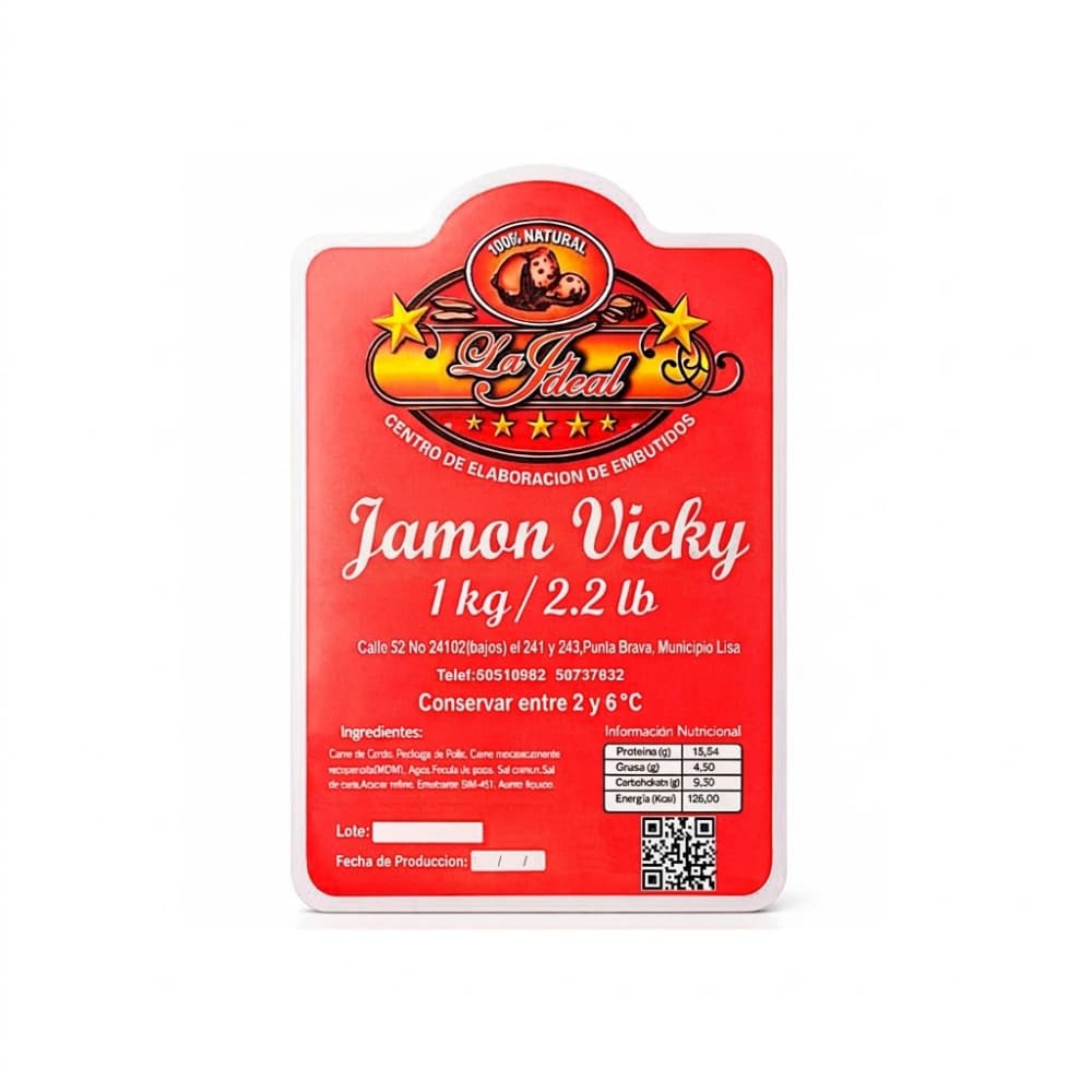 Jamón Vicky La Ideal (1 kg / 2.2 lb) - Miniatura 3