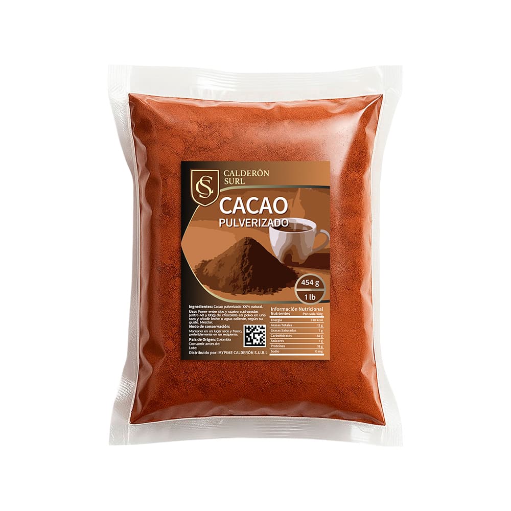 Cacao pulverizado Calderón (454 g / 1 lb) - Imagen 1