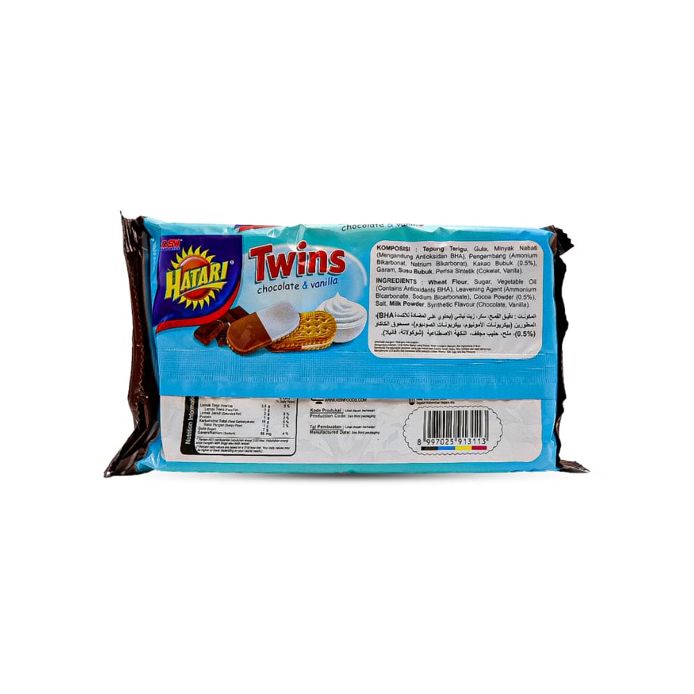 Galletas con crema sabor chocolate y vainilla Hatari (190 g / 6.70 oz) - Miniatura 2