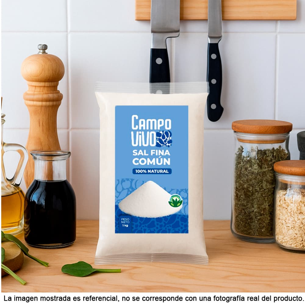 Sal fina común Campo Vivo (10 x 1 kg / 2.2 lb) - Miniatura 5