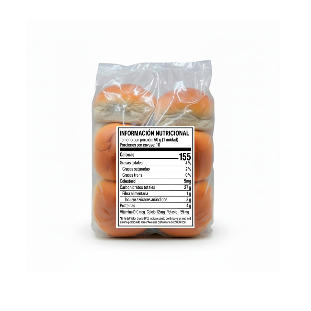 Pan suave Boom PakoPan MCH Panadería (10 x 50 g / 1.76 oz) - Miniatura 4