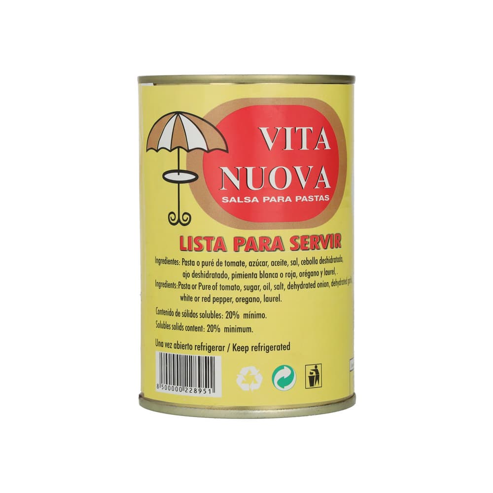 Salsa para pastas Vita Nuova (435 g / 15.34 oz) - Miniatura 2