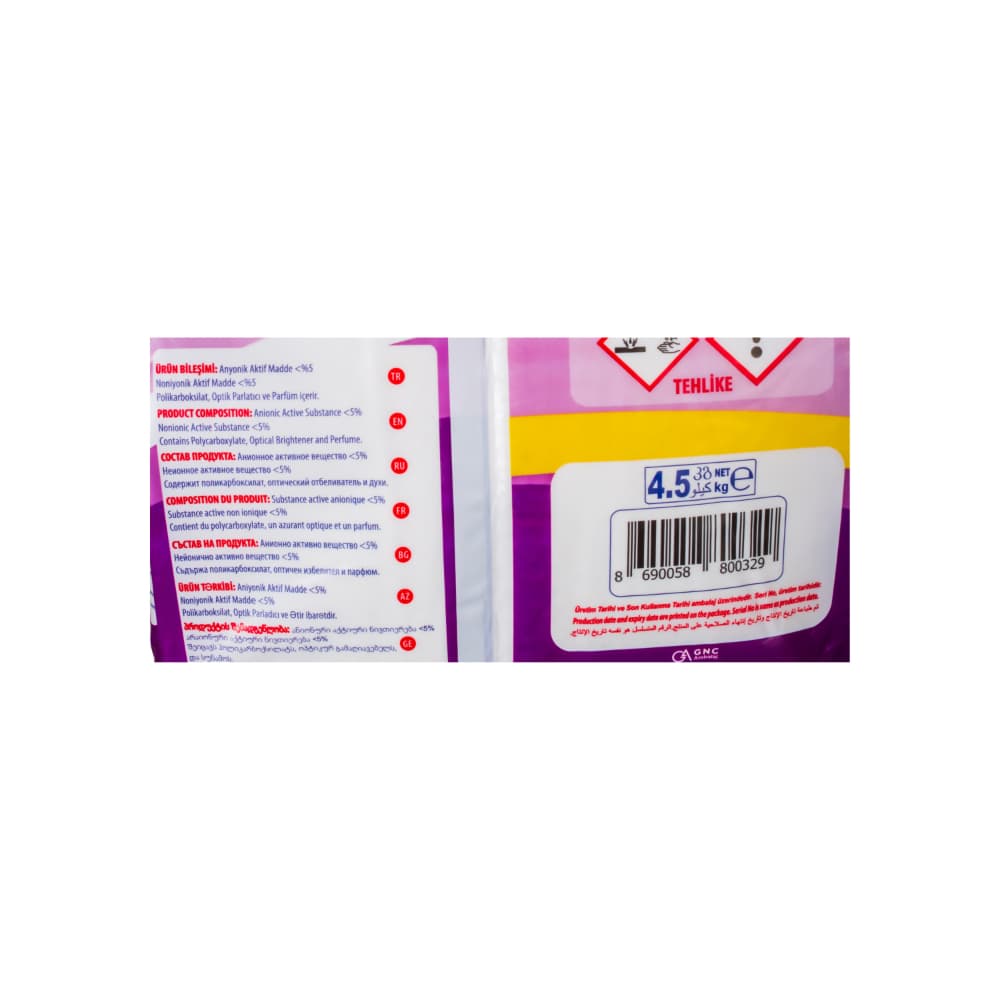 Detergente en polvo aroma color Sef (4.5 kg / 9.9 lb) - Miniatura 3