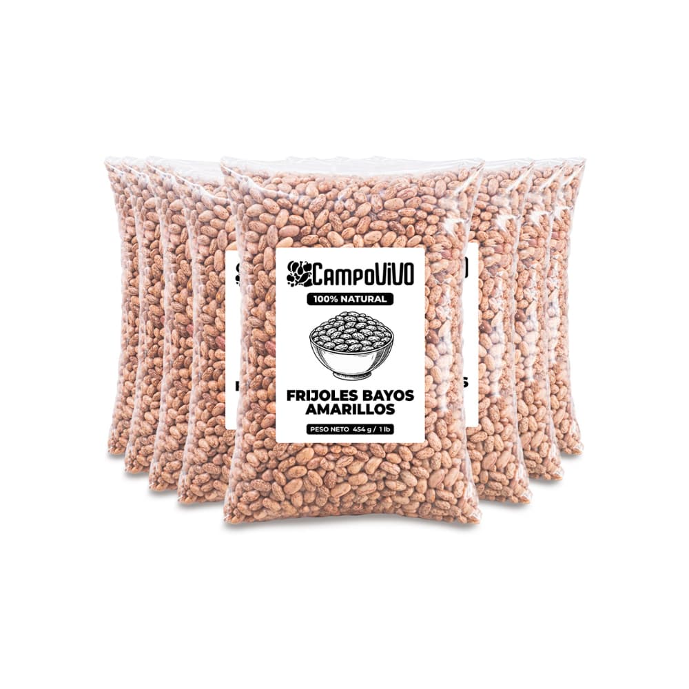 Frijoles bayos amarillos Campo Vivo (8 x 454 g / 1 lb) - Miniatura 1