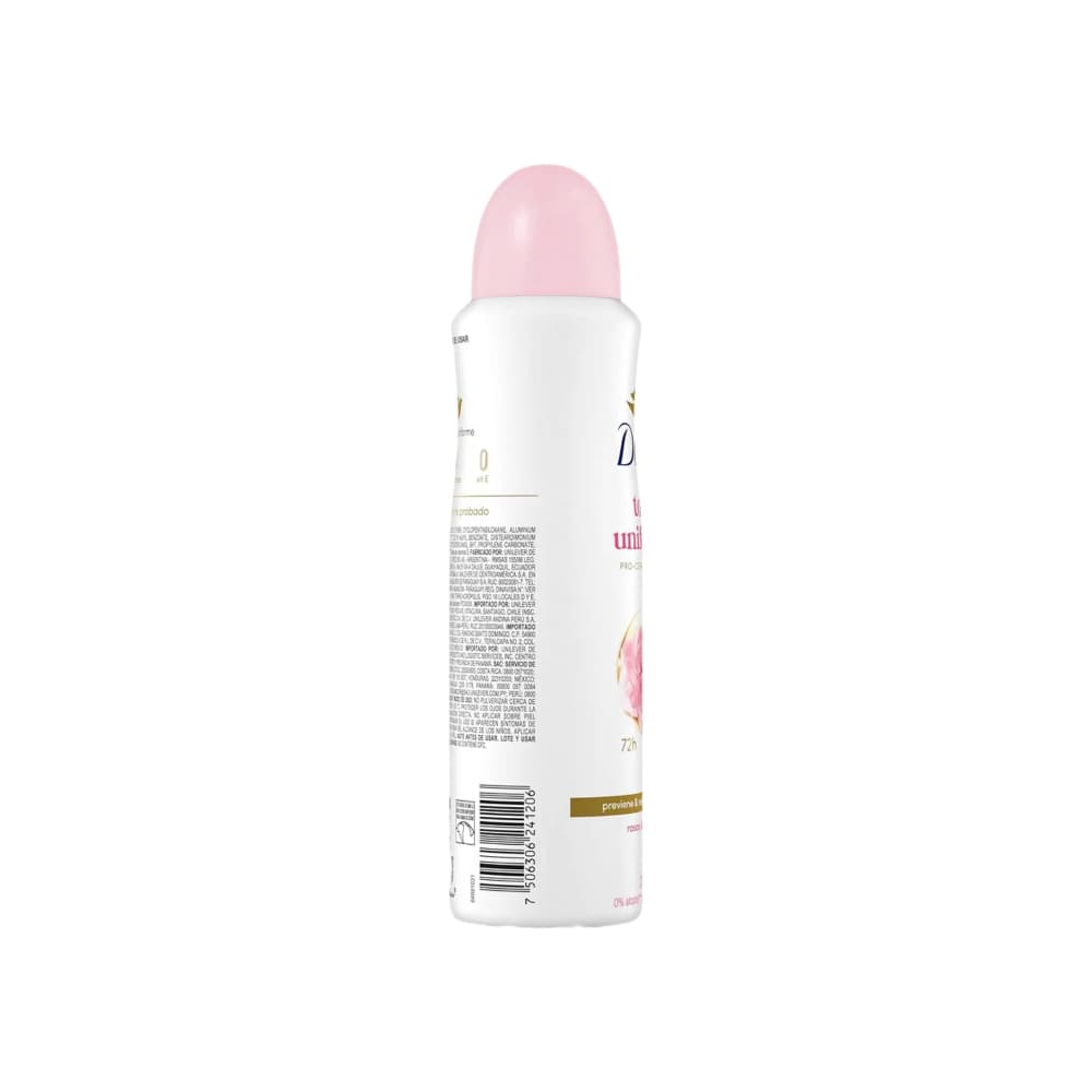 Desodorante tono uniforme de rosas y vitamina E en aerosol Dove (150 ml) - Miniatura 3