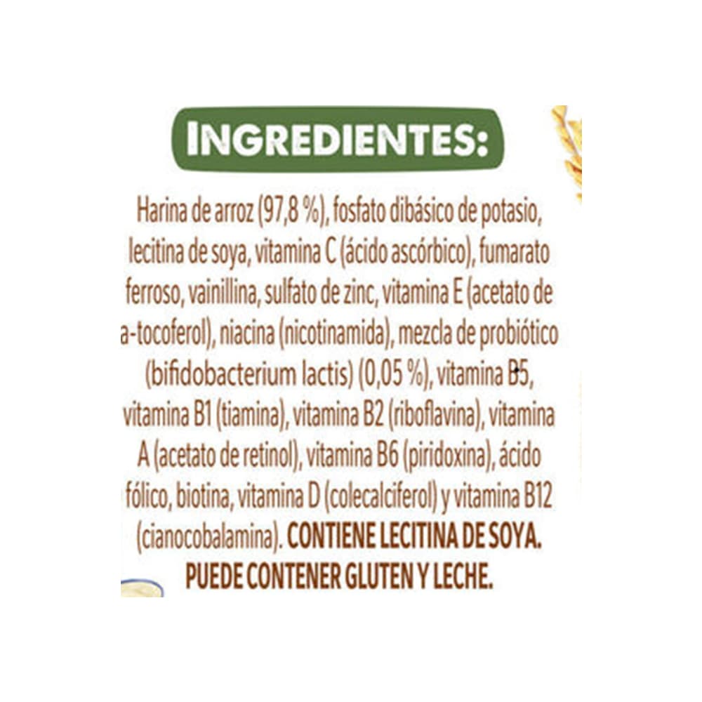 Cereal seco para lactantes con arroz sin azúcar añadida Nestum Nestlé (90 g / 3.17 oz) - Miniatura 3