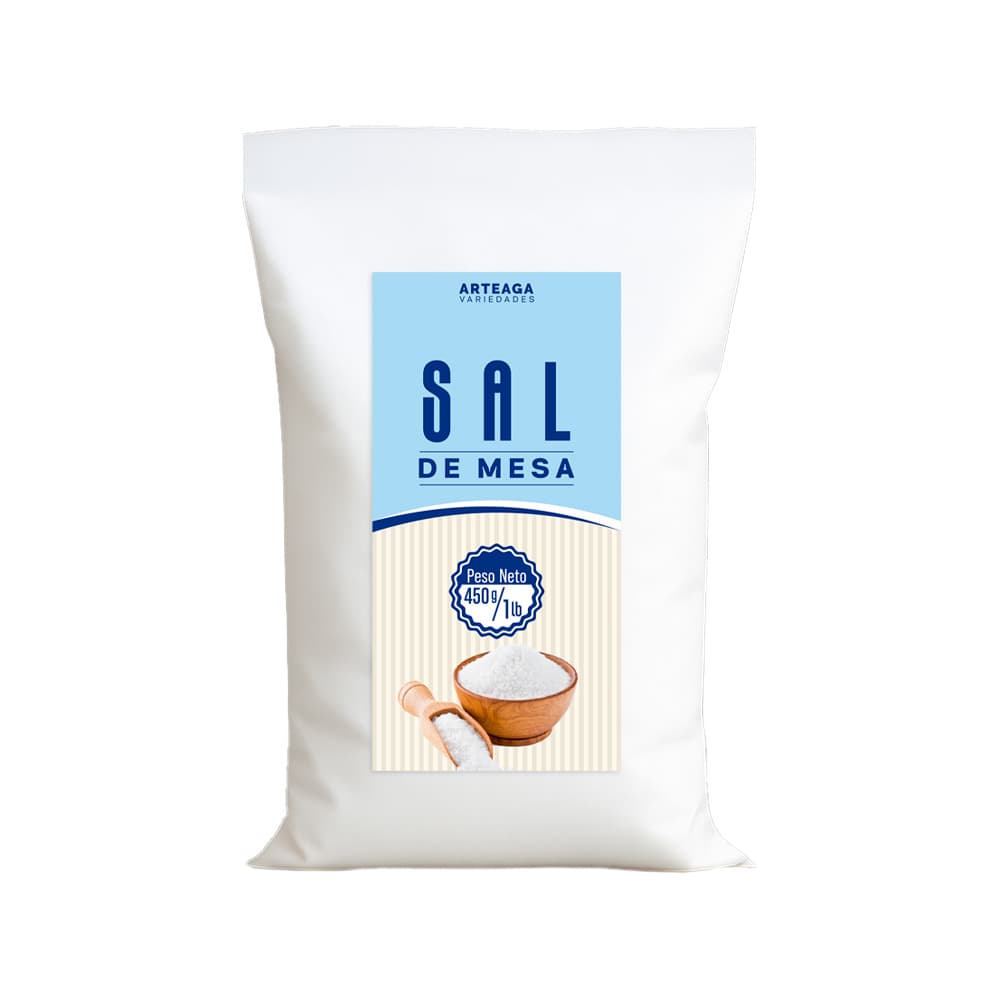 Sal común Arteaga Variedades (454 g / 1 lb) - Imagen 1