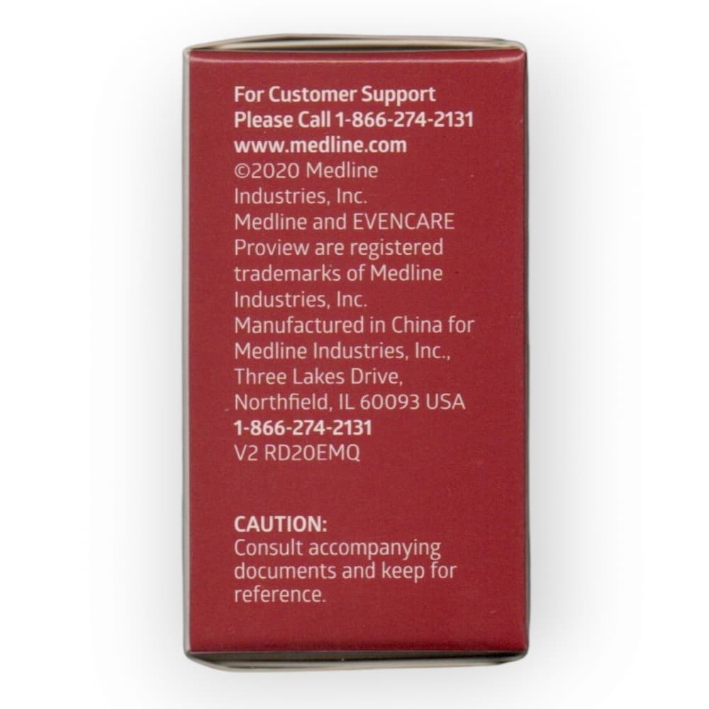 Tiras reactivas de glucosa en sangre. EvenCare ProView Medline (50 U) - Miniatura 3