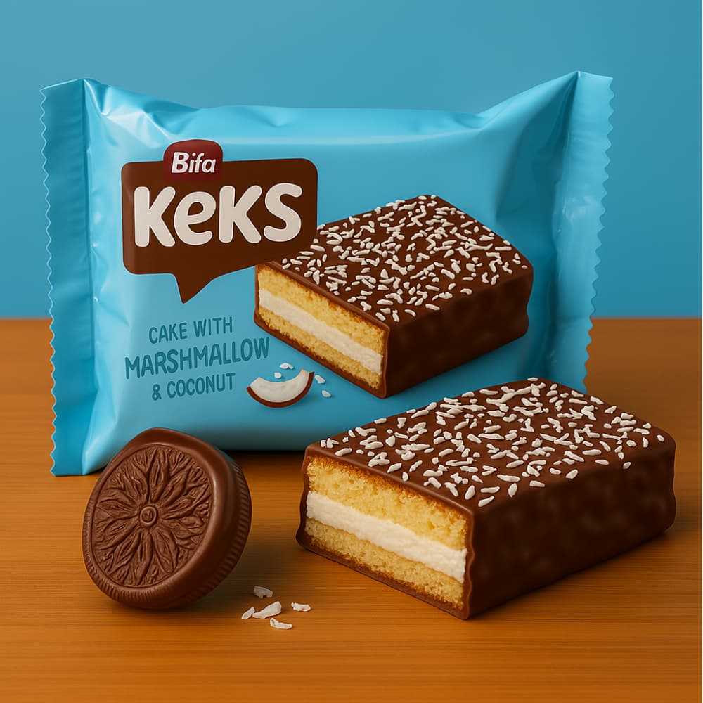 Mini pastel de chocolate Bifa Keks (50 g / 1.76 oz) - Miniatura 3