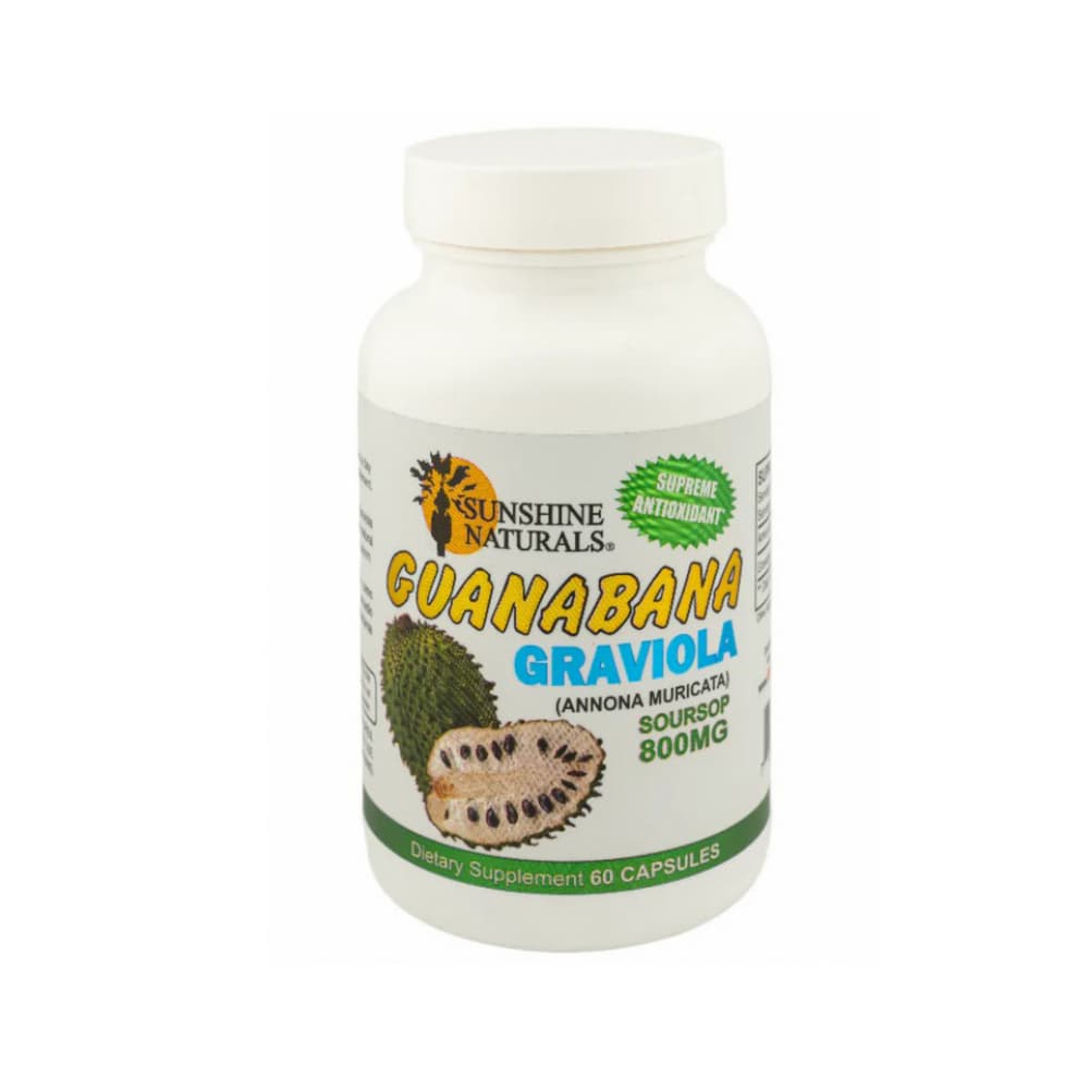 Guanábana - Graviola 800 mg Sunshie Naturals (60 cápsulas) - Imagen 1
