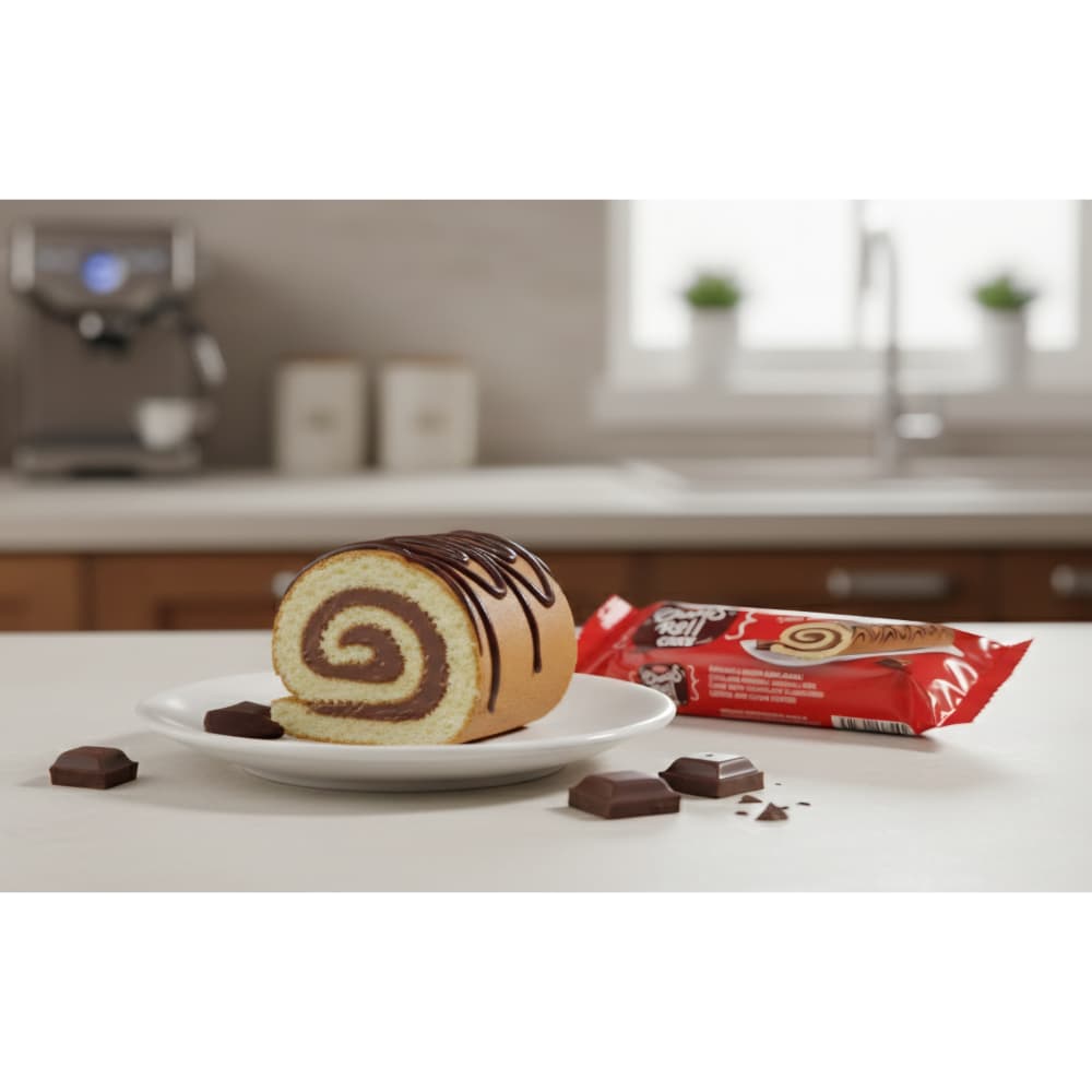 Pastelito enrollado con relleno de chocolate Swis ANI (50 g / 1.76 oz) - Miniatura 4