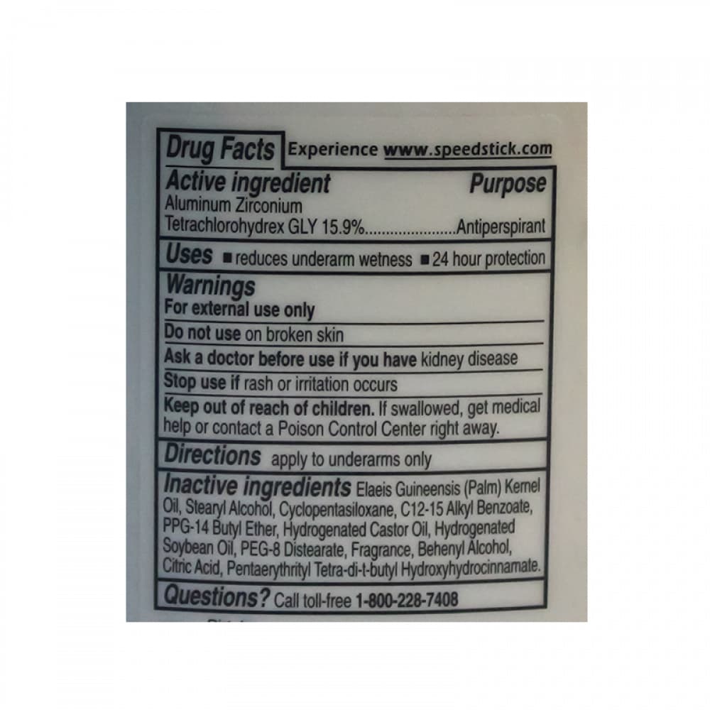 Desodorante en barra antitranspirante energía fresca Speed Stick (85 g / 3 oz) - Miniatura 3