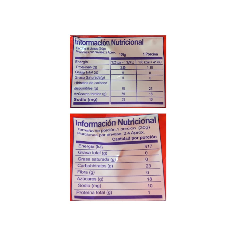 Malvaviscos sabor fresa y vainilla corazones Guandy (71 g / 2.5 oz) - Miniatura 3