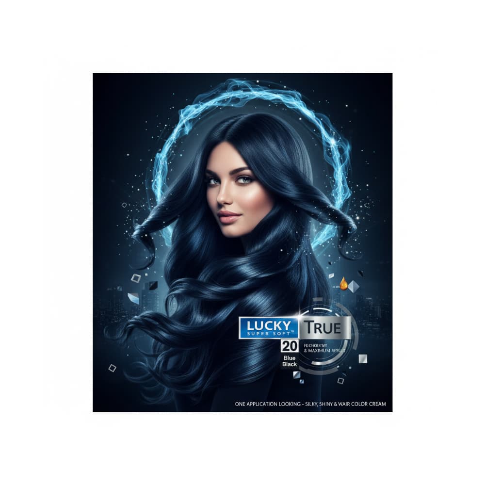 Tinte de cabello para mujer color negro azul # 20 Lucky Super Soft (40 ml / 1.36 fl. oz) - Miniatura 5