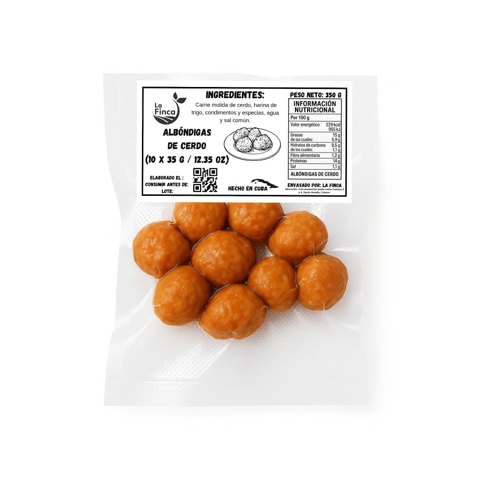 Albóndigas de cerdo La Finca (10 x 35 g / 12.35 oz) - Miniatura 2