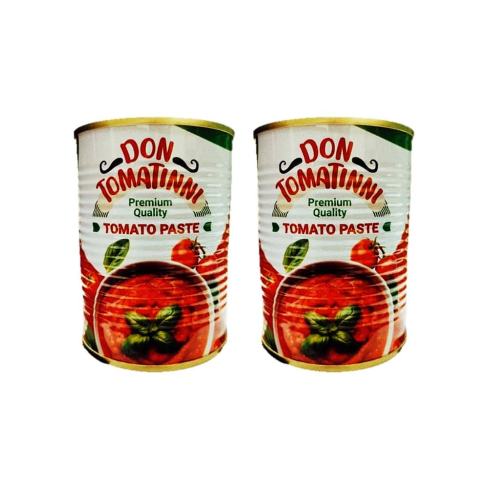 Pasta de tomate doble concentrado PREMIUM QUALITY Don Tomatinni (2 x 400 g / 14.10 oz) - Imagen 1