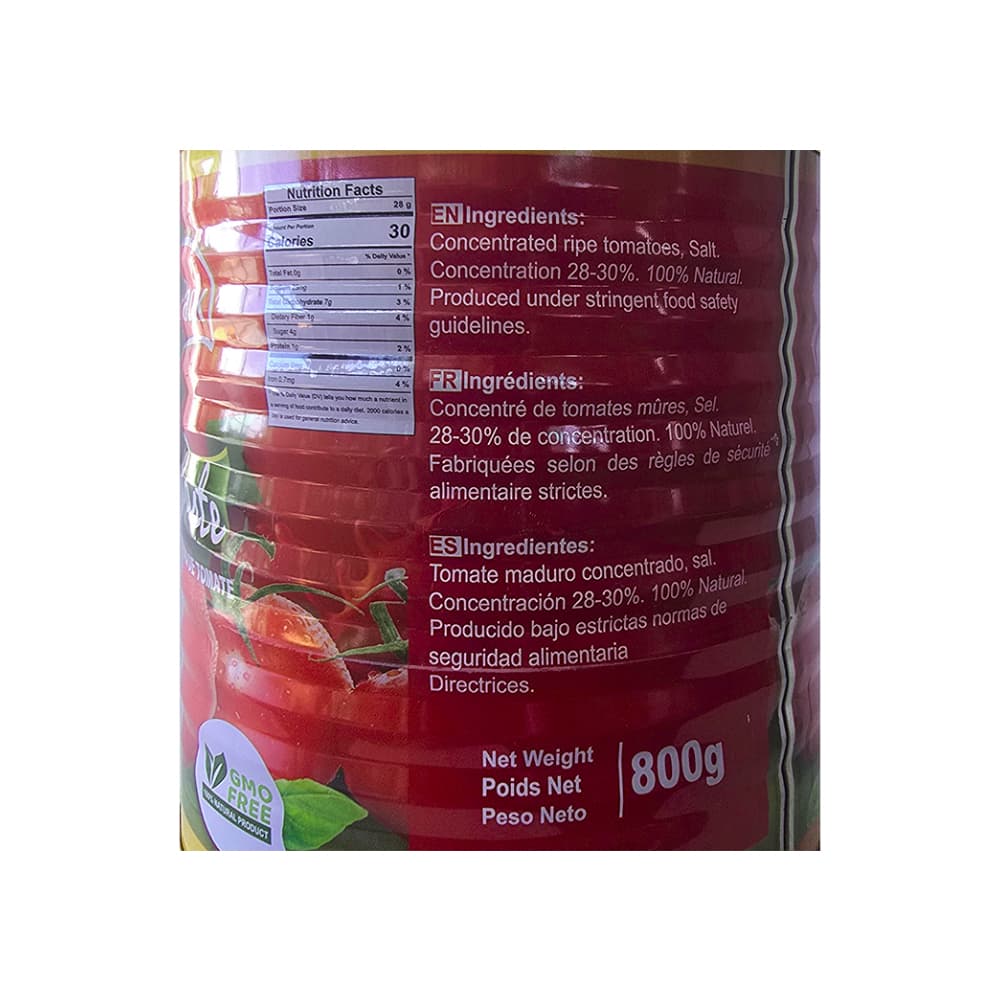 Pasta de tomate HollandPark (800 g / 1.76 lb) - Miniatura 3