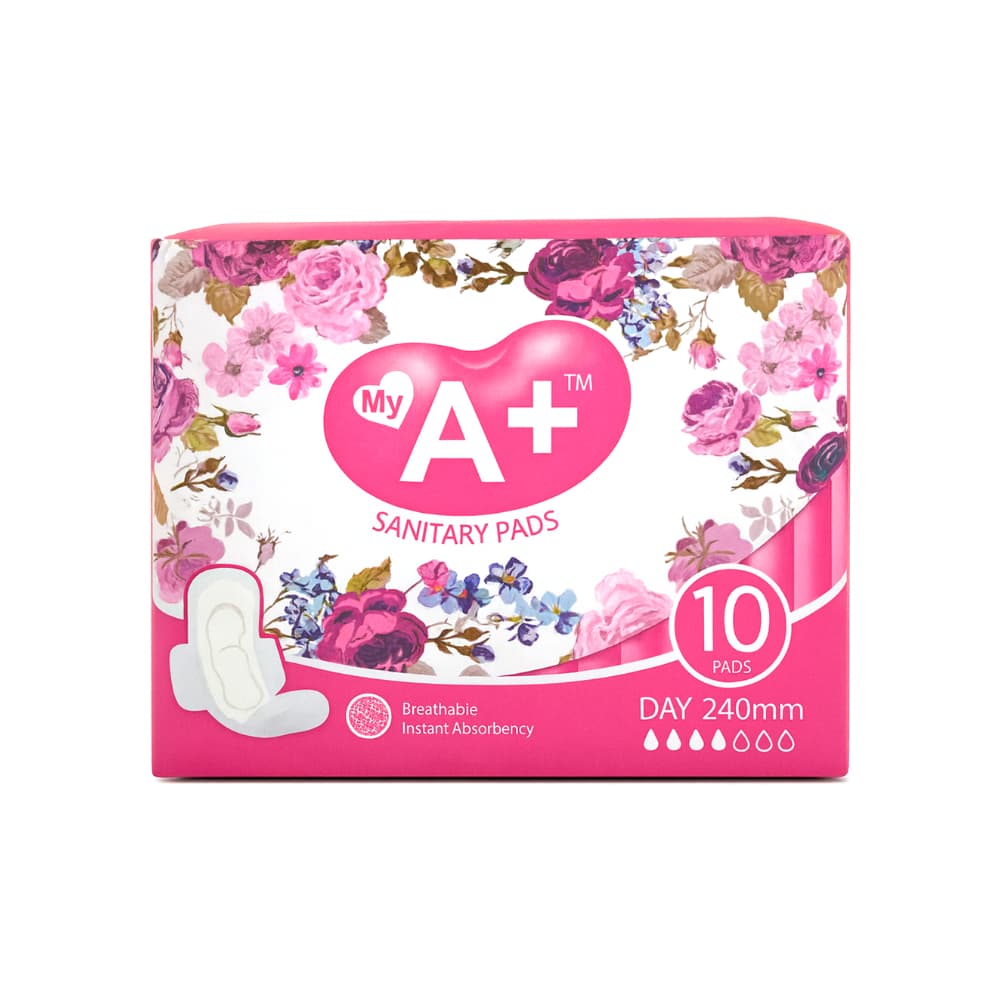 Almohadillas sanitarias íntimas con alas My A+ (10 U) - Imagen 1