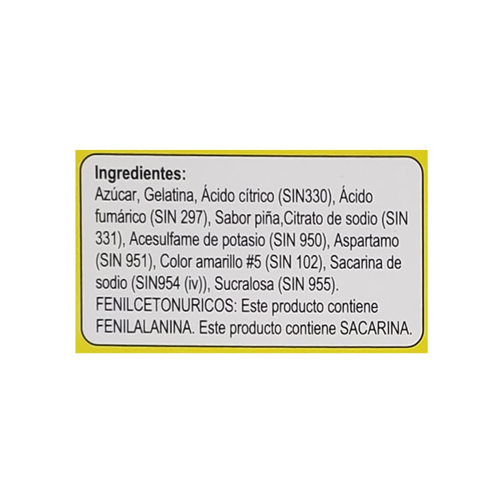 Gelatina sabor piña Nutrimeals (120 g / 4.23 oz) - Miniatura 3