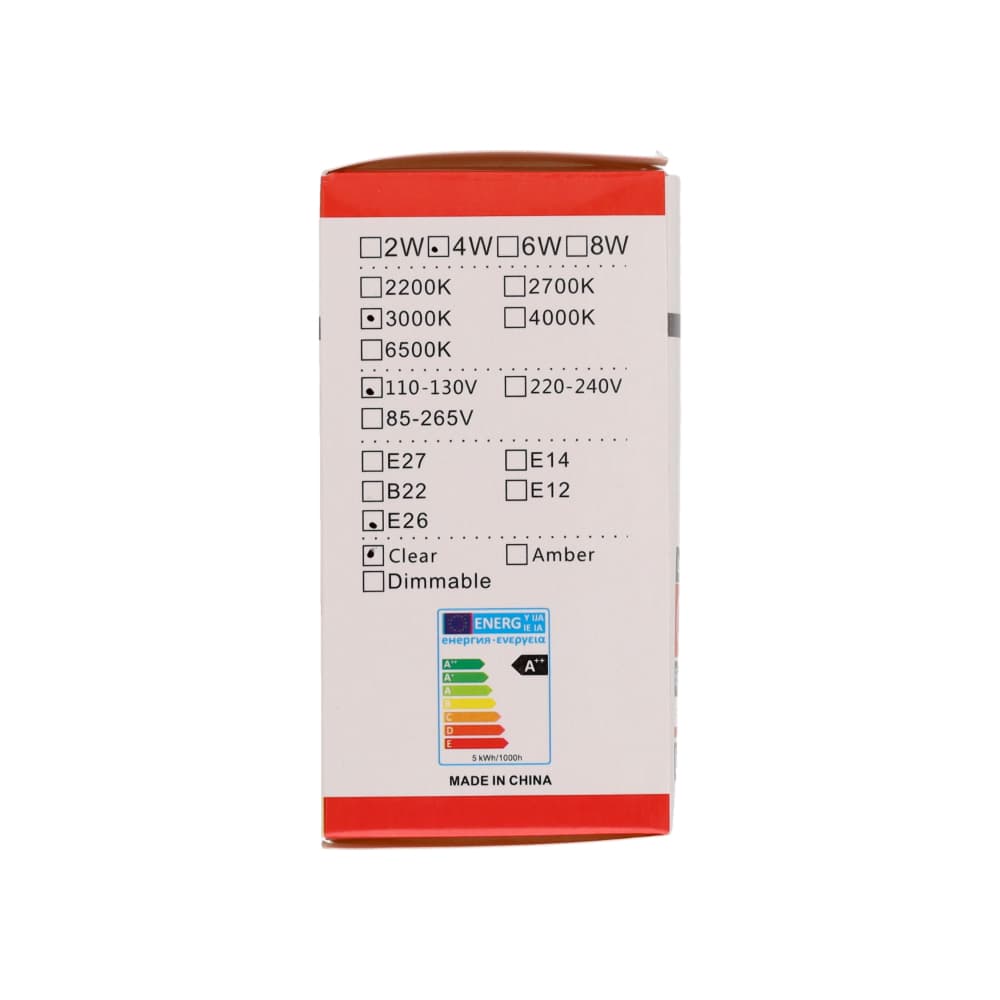 Bombilla transparente de luz cálida 4W Malu - Miniatura 3