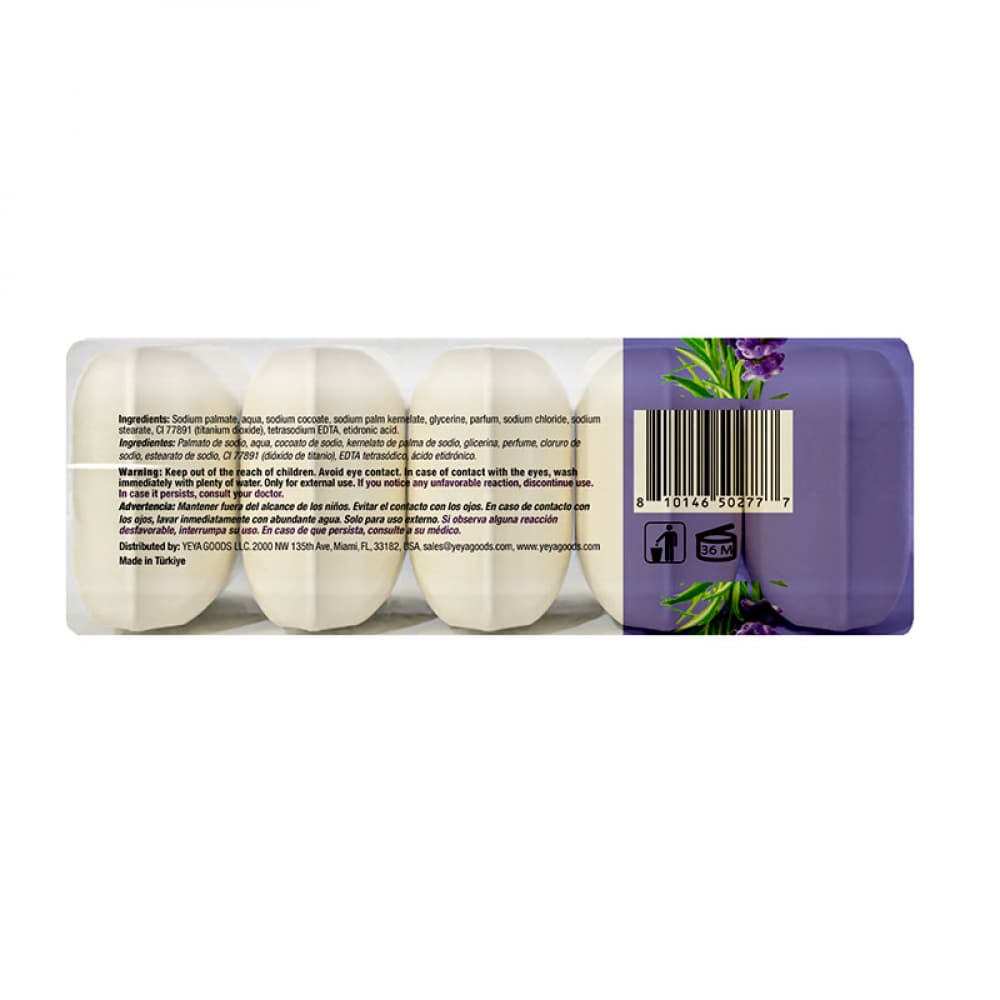 Jabón de tocador de lavanda Yeya (4 x 300 g / 10.58 oz) - Miniatura 3