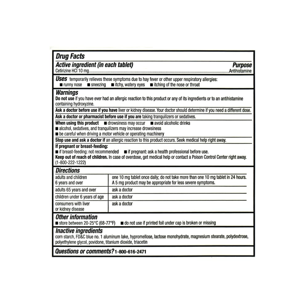 Clorhidrato de cetirizina 10 mg Major (30 tabletas) - Miniatura 3