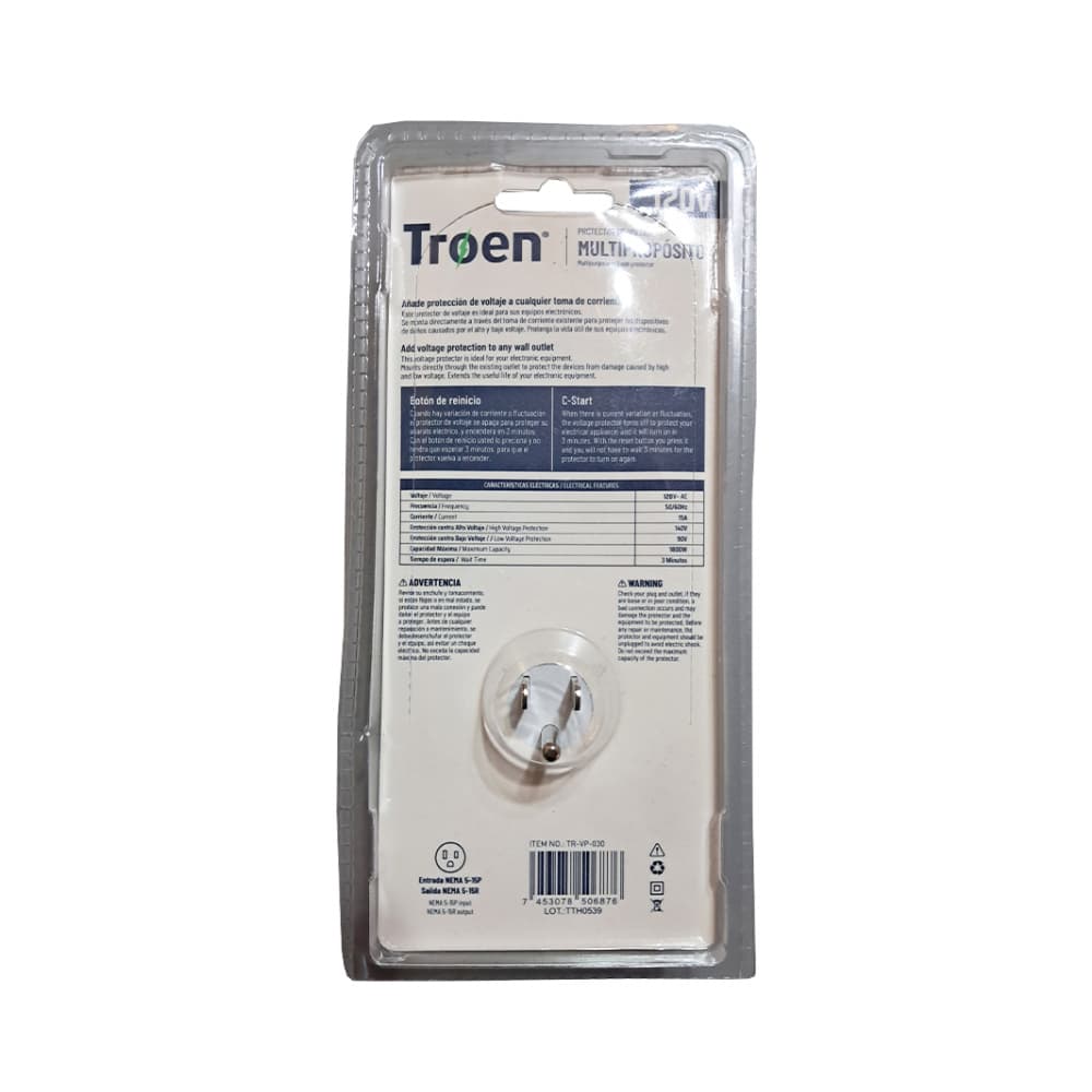 Protector de voltaje multipropósito 120V Troen - Miniatura 8