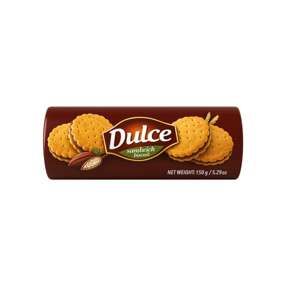 Galleta rellena sabor chocolate Dulce (150 g / 5.29 oz) - Imagen 1
