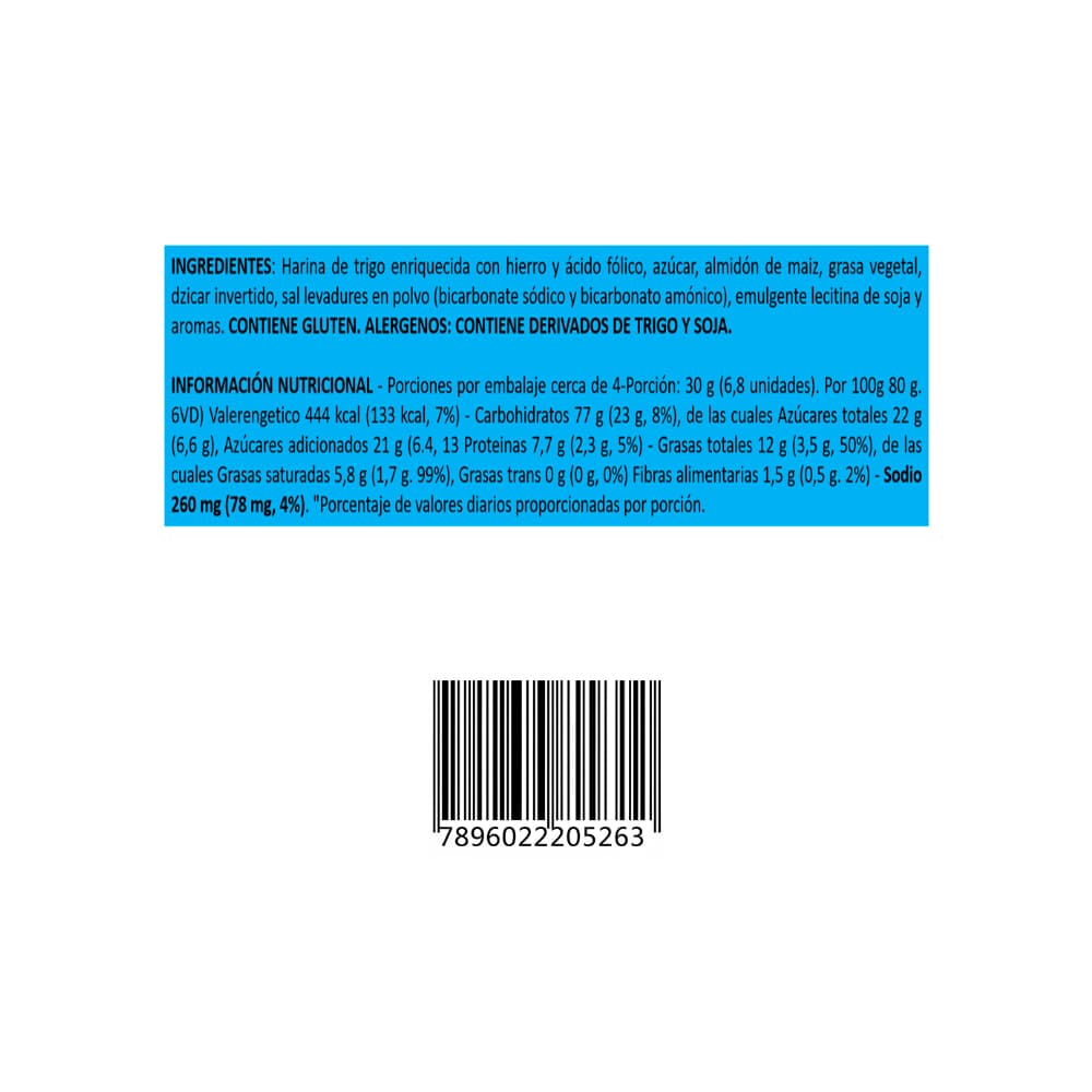 Galletas de mantecada con sabor a leche Renata (133 g / 4.7 oz) - Miniatura 4