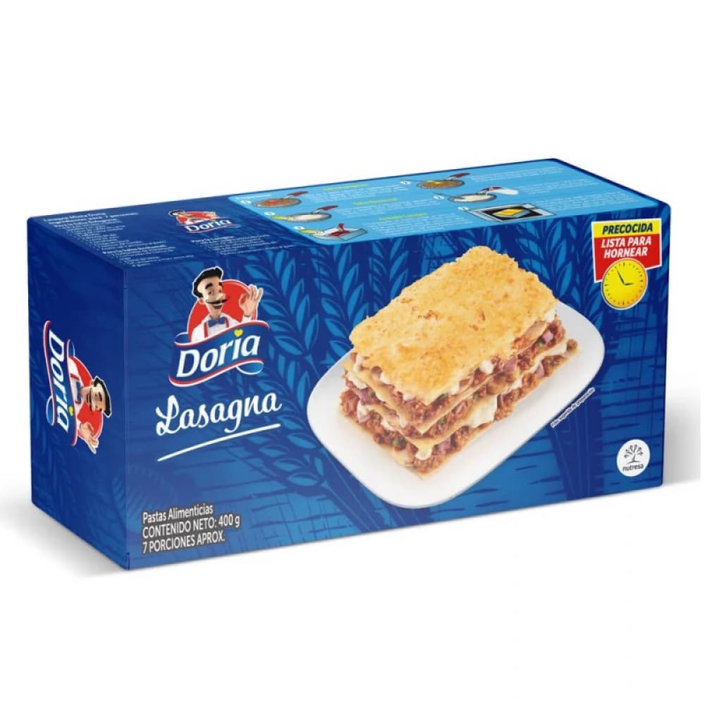 Pastas alimenticias lasaña Doria (400 g / 14.11 oz) - Miniatura 4