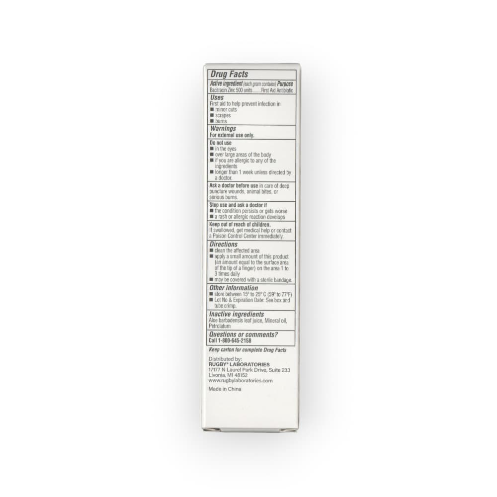 Ungüento antibiótico de bacitracina zinc Rugby (28 g / 1 oz) - Miniatura 2