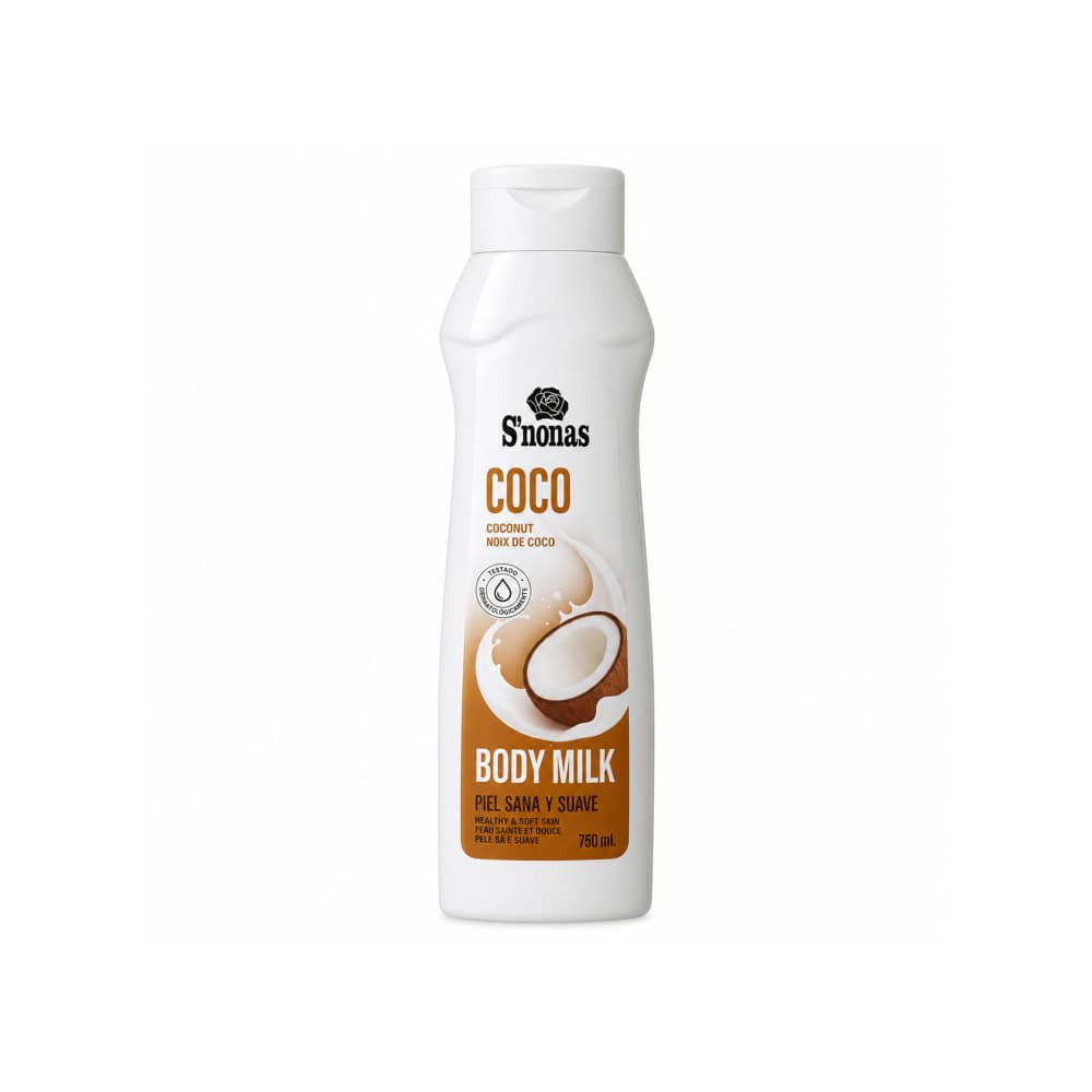 Crema corporal de coco S'nonas (750 ml) - Miniatura 1