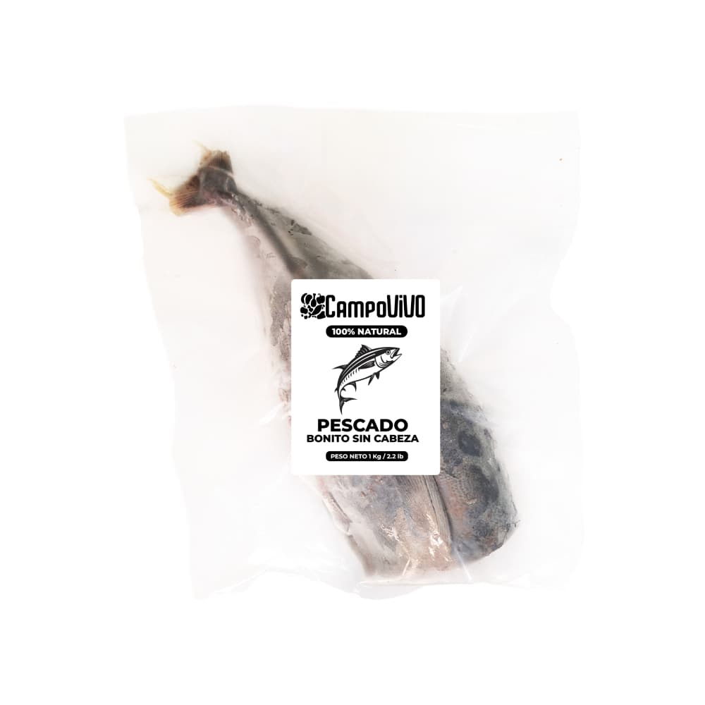 Pescado bonito sin cabeza Campo Vivo (1 kg / 2.2 lb) - Imagen 1
