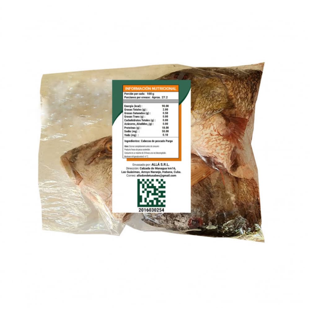 Cabezas de pescado pargo ALLÁ (2.72 kg / 6 lb) - Miniatura 4