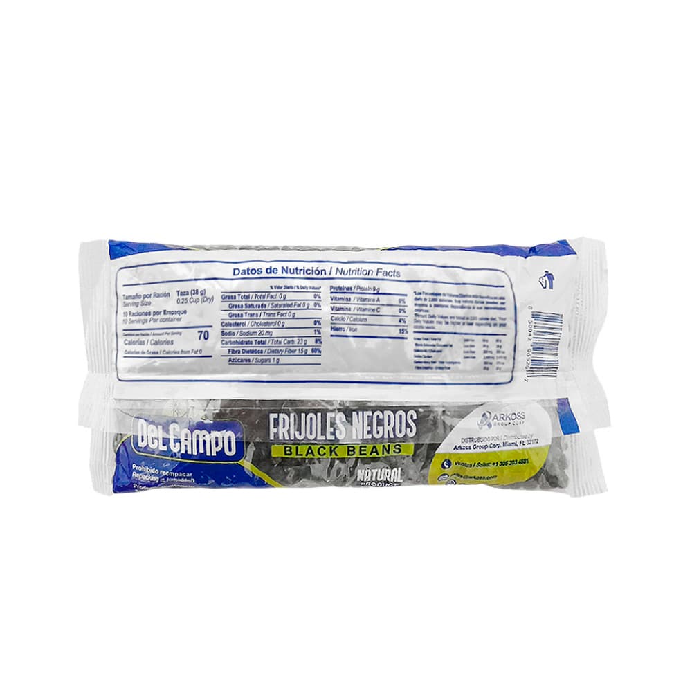 Frijoles negros Del Campo (454 g / 1 lb) - Miniatura 3